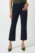 High-quality images showcasing the Margot Classic Straight Leg Stretch Jeans by Joseph Ribkoff from multiple angles. Highlighting the classic straight-leg silhouette, stretch denim fabric, and available color options including Black, Dark Denim Blue, Denim Medium Blue, Moonstone, and Light Blue Denim. Perfect for visualizing fit, texture, and style details.