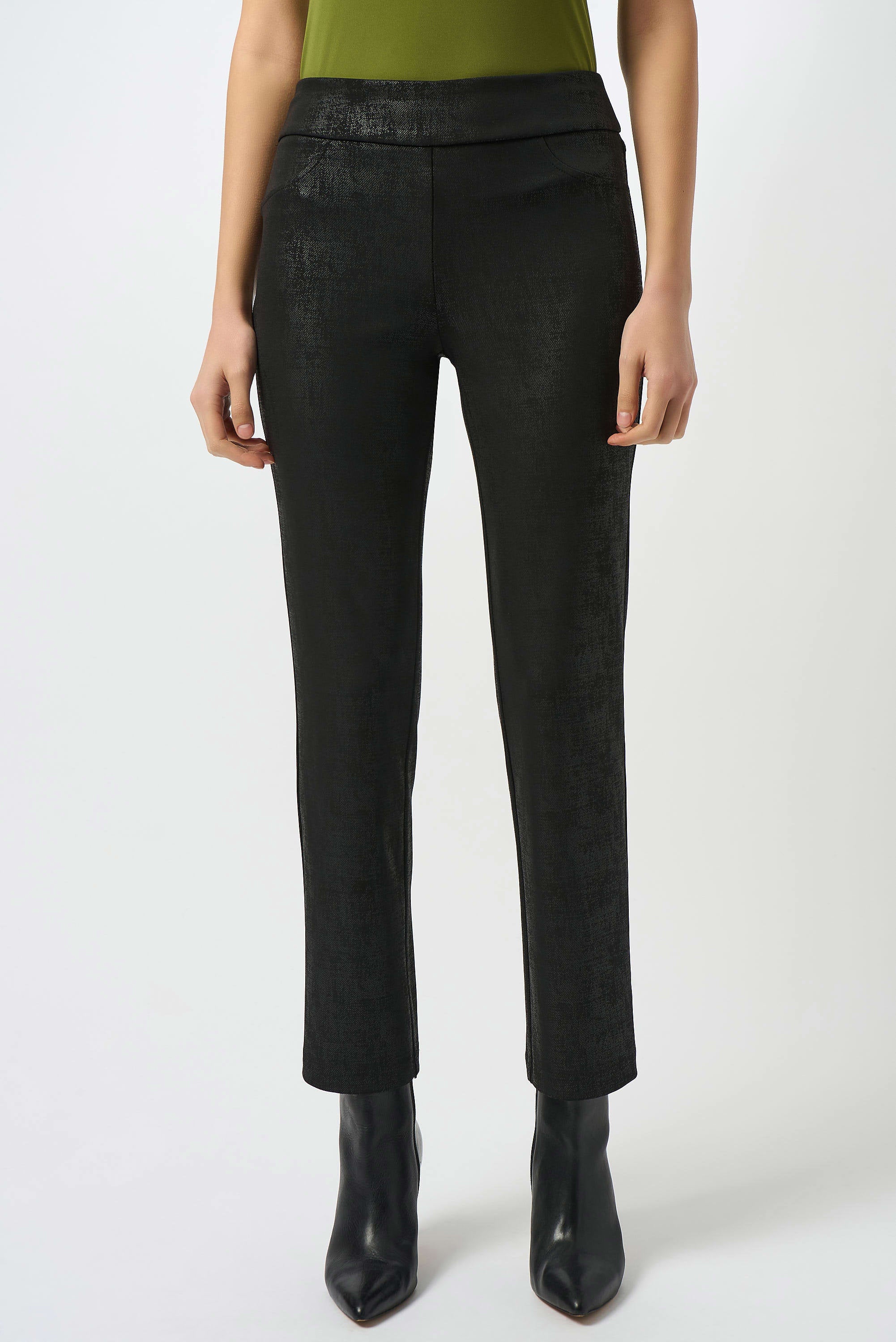 Silky Knit Straight Pull-On Pants