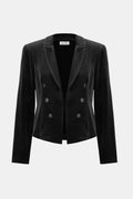 Velvet Knit Fitted Blazer