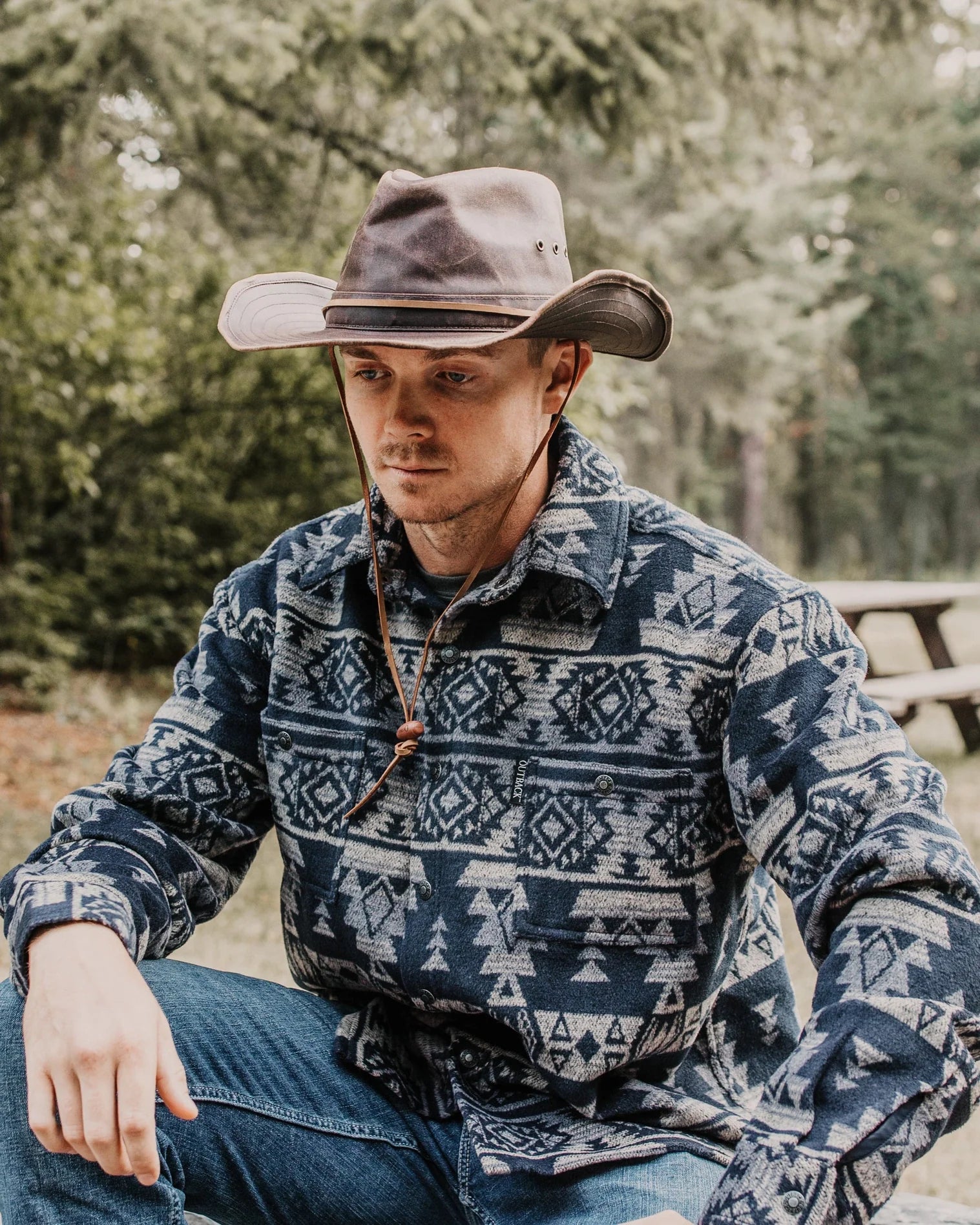 Korona Canyonland Hat from multiple angles. Highlights include its brown textured fabric, side ventilation eyelets, adjustable chin cord, and structured brim. Photos capture front, side, and rear views to showcase design details and durability.